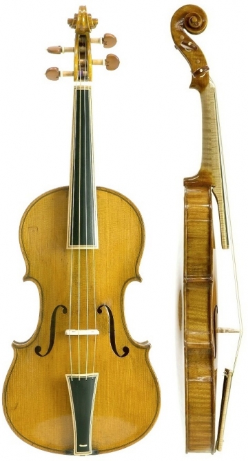 バロックヴァイオリン（装飾入り指板とテールピース） 新作楽器 盛岡 